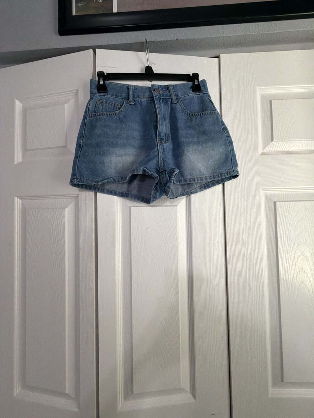 SHEIN MOD Women's High Waist Bowknot Detail Denim Shorts